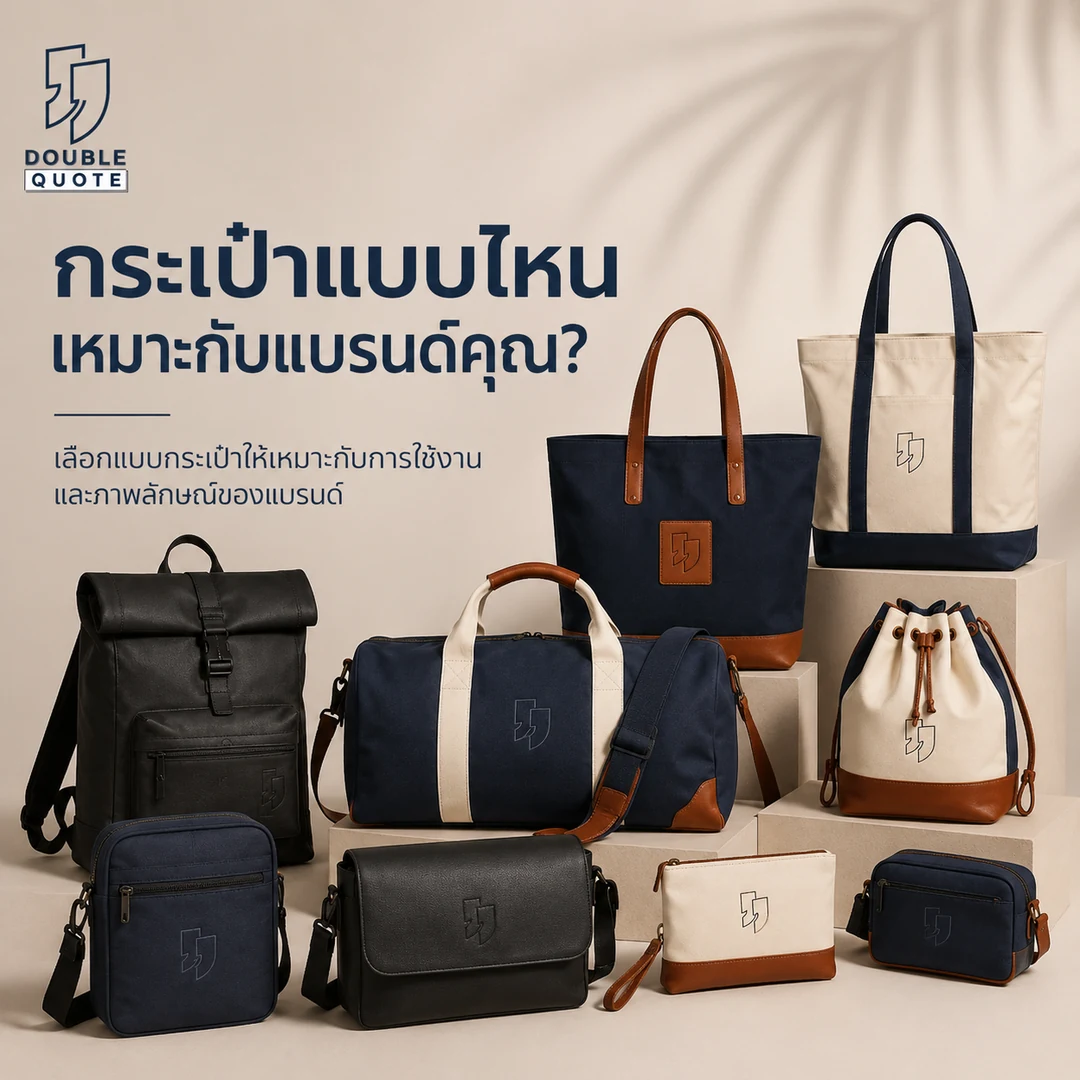 กระเป๋าสั่งผลิตหลากหลายรูปแบบสำหรับแบรนด์